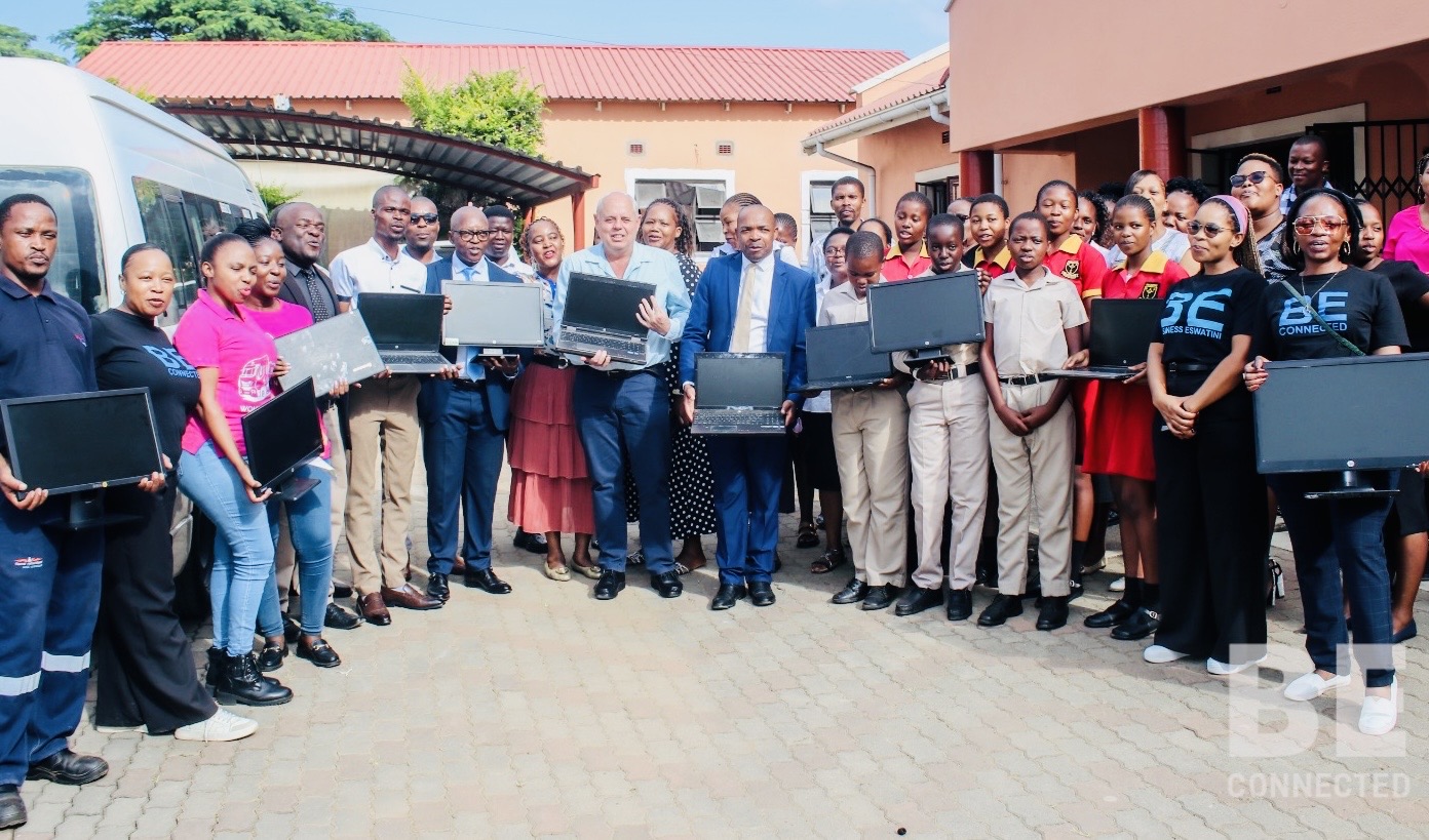 Southern Star donates computers worth over R50,000.00 to Nazarene Practicing School, Business Eswatini applauds growing private sector involvement in community development.