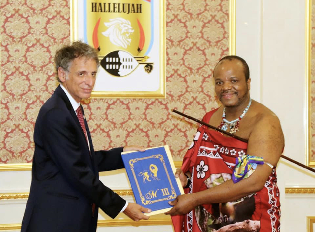  King Mswati welcomes Israel, Germany Ambassadors.