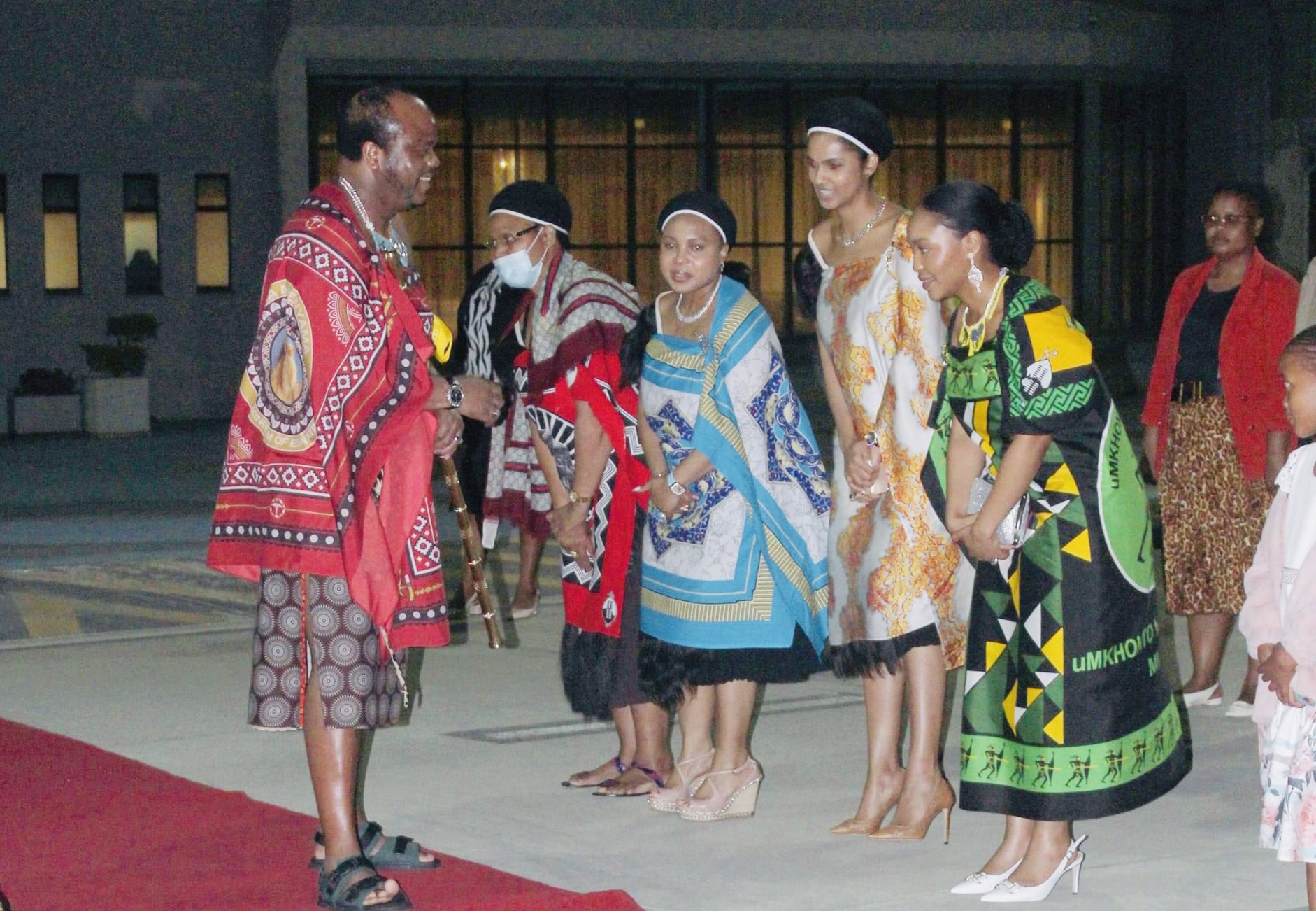 Jacob Zuma’s daughter Nomcebo who is expected to be married by King Mswati appears in public wearing uMkhonto WeSizwe(MK) Party designed dress, political parties banned in eSwatini.