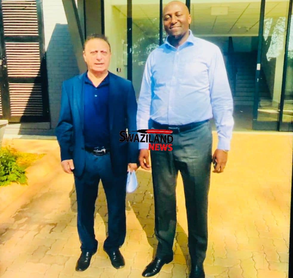 EXPOSED:Prime Minister Russell Mmiso Dlamini secretly visits alleged corrupt investor Mobeen Meldi at night,in bribery scandal over construction of Brittania Brands biscuits factory.