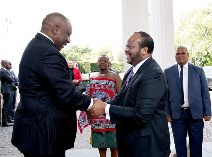 REVEALED:South African President Cyril Ramaphosa mediating between King Mswati and Botswana President Masisi amid tension over wanted fugitive Ian Khama hiding in eSwatini.