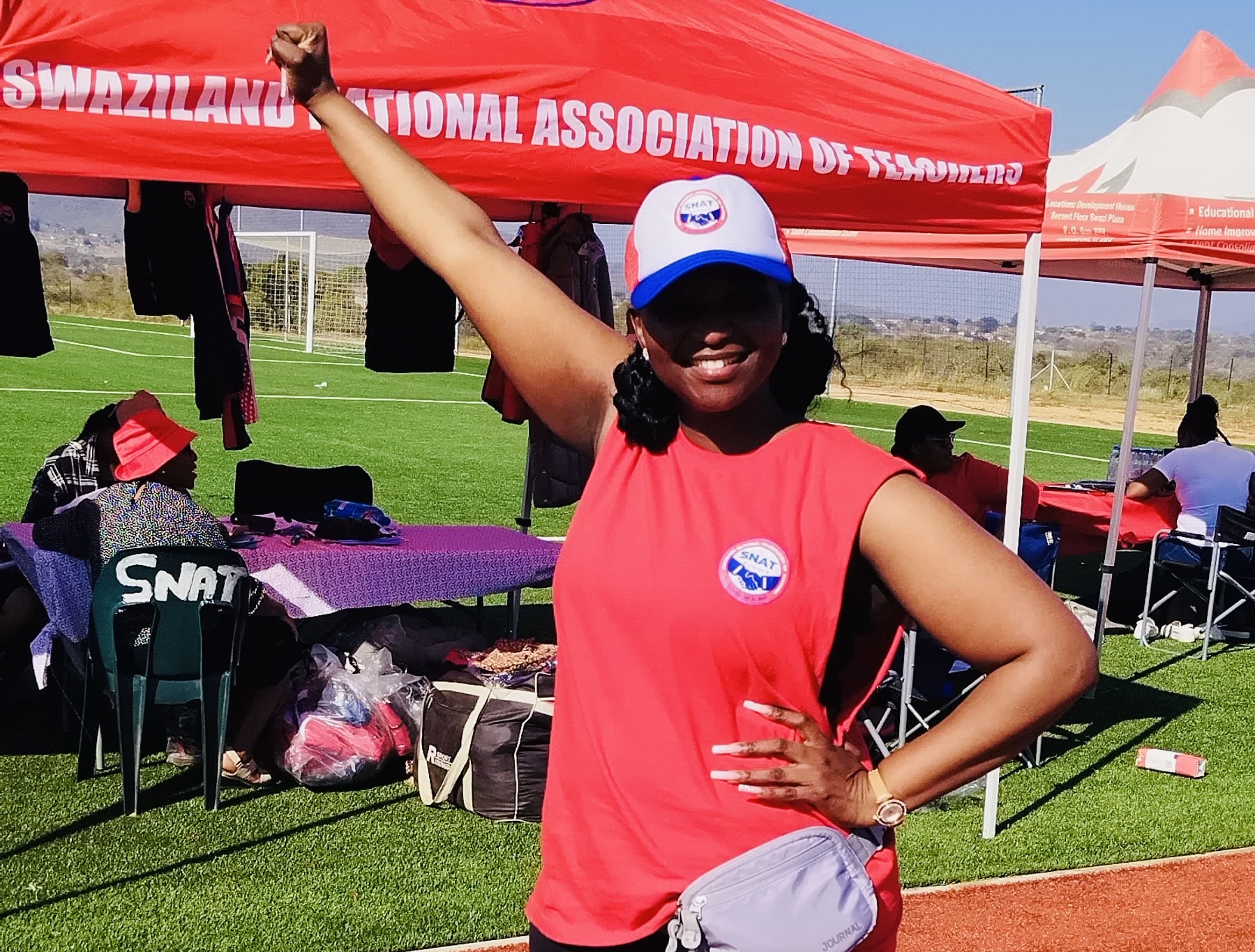 John Wesley Secondary School teacher Nompilo Mamba who took pictures and videos of armed police abducting children during political unrest leaves eSwatini in fear for her life, secures job in Ireland.