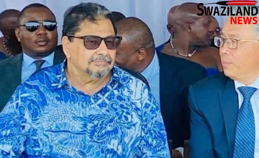 Swazipharm Director Kareem Ashraff who allegedly looted billions of public funds triggering health crisis, among King’s guests on Nation Fire Day.