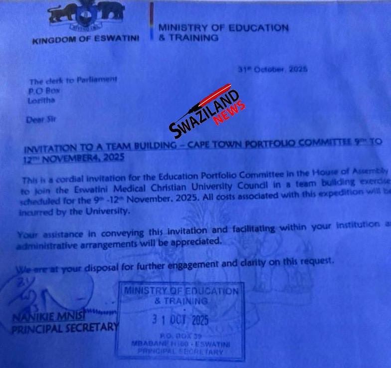 EVIDENCE:How Education Principal Secretary(PS) Nanikie Mnisi wrote to Clerk to Parliament, facilitating over R500,000.00 Cape Town trip with an alleged intention to bribe MPs amid corruption investigation at Christian University.