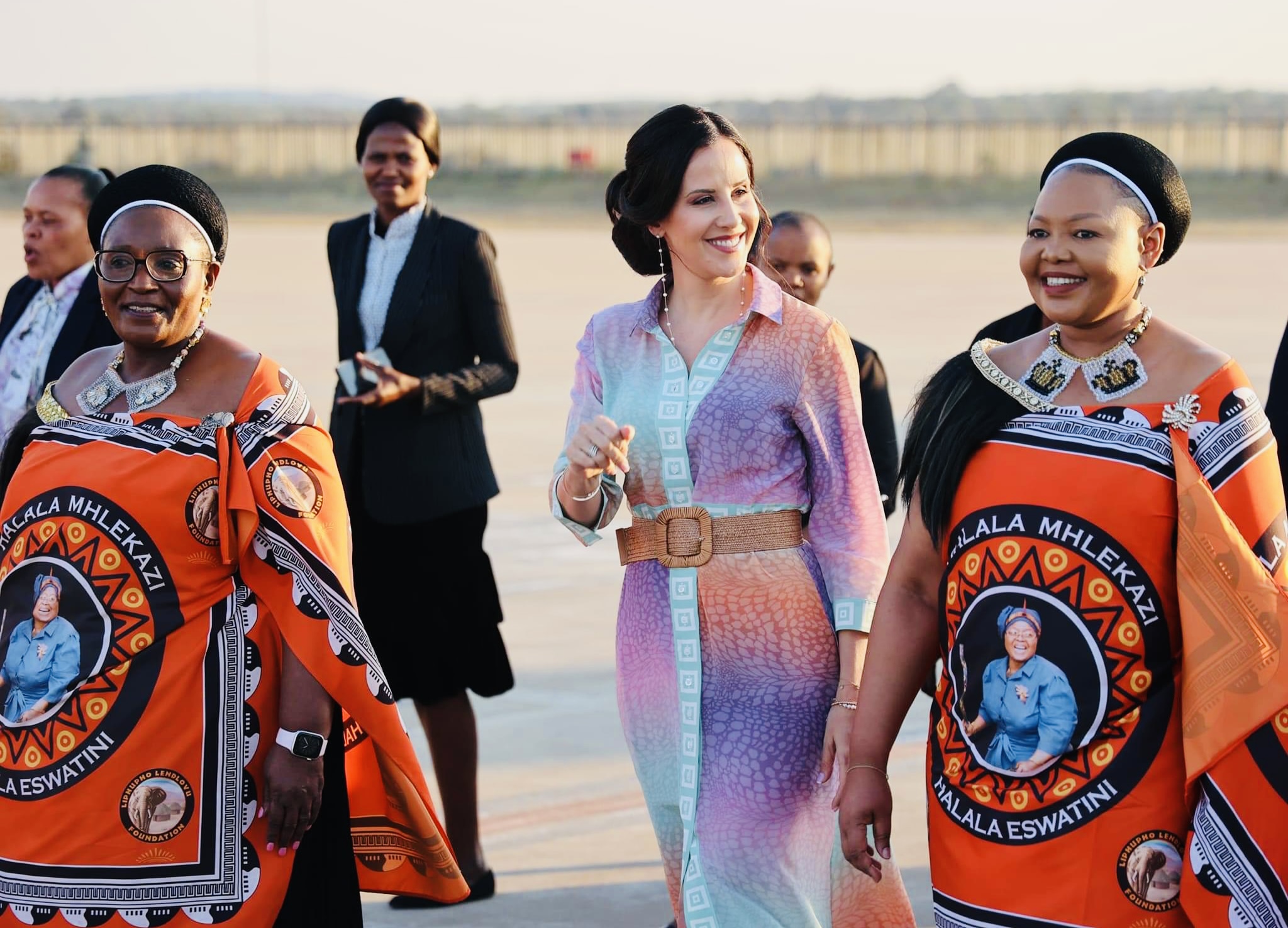 Deputy Prime Minister(DPM) Thulisile Dladla welcomes Republic of Serbia First Lady Tamara Vučić who is in eSwatini on official visit.