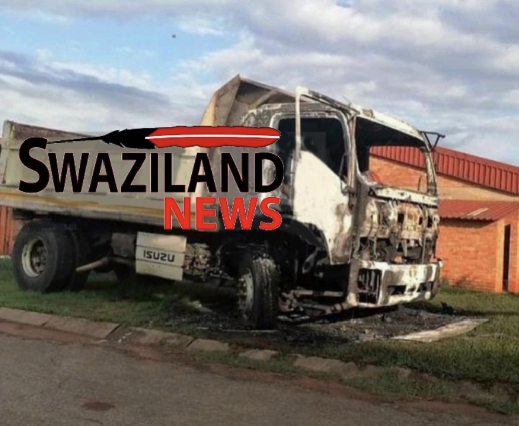 Swazi establishes new underground force, burns Government trucks, buses at Gwamile Voctim.