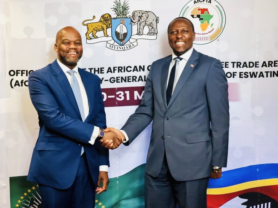 Prime Minister Russell Mmiso Dlamini meets Secretary General of the African Continental Free Trade Area(AfCFTA),delegation to engage with the private sector.