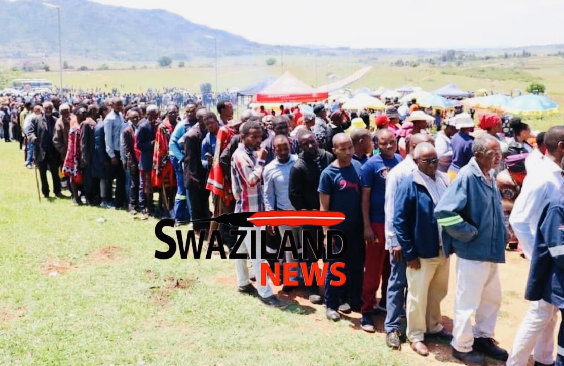 King Mswati to address Sibaya the Nation as thousands arrive at Ludzidzini Palace.