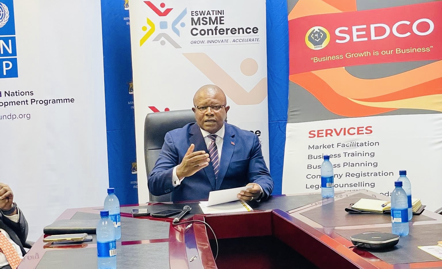 Commerce Minister Mancoba Khumalo officially launches inaugural  Eswatini Micro, Small & Medium Enterprises (MSME) Conference.