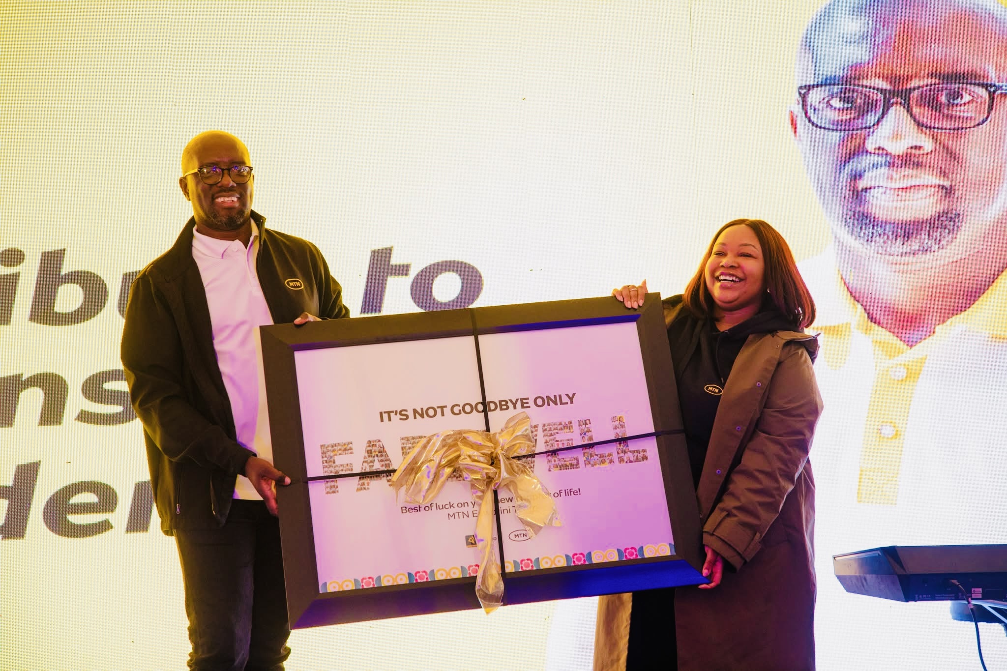 MTN Eswatini bids heartfelt farewell to outgoing Chief Executive Officer(CEO) Wandile Mtshali.