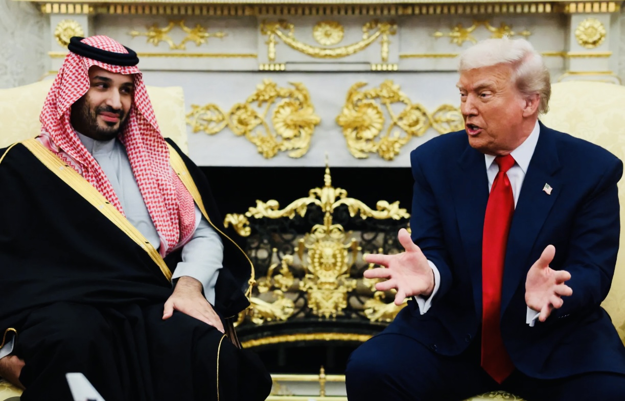 United States President Donald Trump designates Saudi Arabia as US major non-NATO ally during meeting with Crown Prince Mohammed bin Salman, leaders reach F-35 warplanes deal.