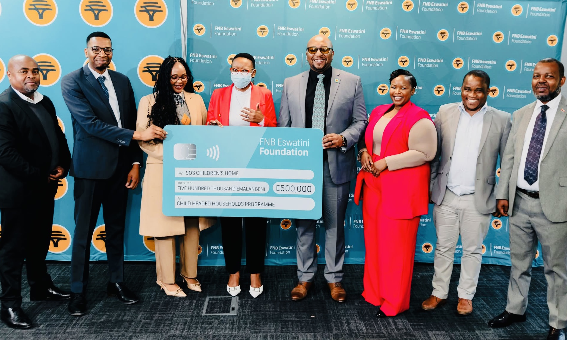 FNB Eswatini Foundation donates over R700,000.00 to various organizations in support of social programs.