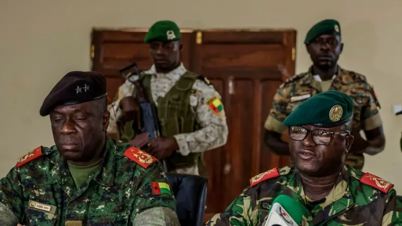 Guinea-Bissau soldiers seize power amid reports suggesting that President Umaro Sissoco Embaló has been arrested.