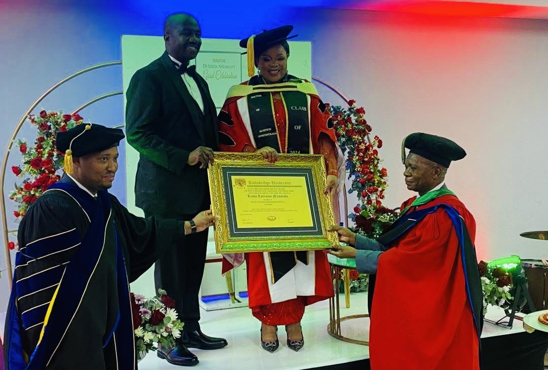 Senator Linda Nxumalo attains Doctor of Business Administration (DBA) in Tourism from Ballsbridge University. 