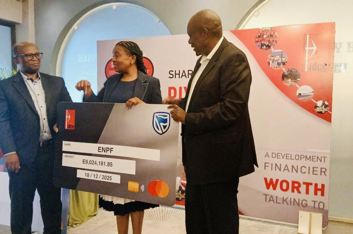 Industrial Development Company of Eswatini (IDCE) pays over R9million to Provident Fund, other shareholders including Government receive dividends.