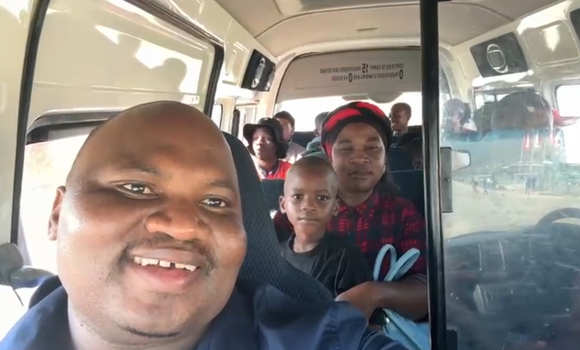 Mayiwane MP Sicelo ‘KhungaNkhosi’ Dlamini interacts with residents of his Constituency in a public transport to gather public views on issues to be discussed in Parliament, pays for traveling fees as Christmas.