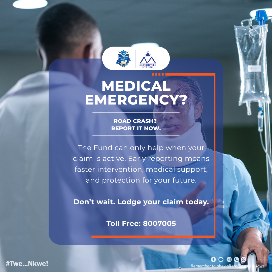 Motor Vehicle Accident (MVA) Fund urges road accident victims to report immediately after crash for assistance. 