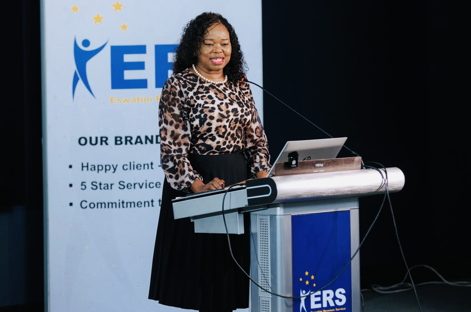 NEW TAX COMPLIANCE REGULATIONS: Bankers Association Chairperson Fikile Nkosi engaging Eswatini Revenue Service (ERS) to ensure speedy processing of international transactions for tax compliant clients.