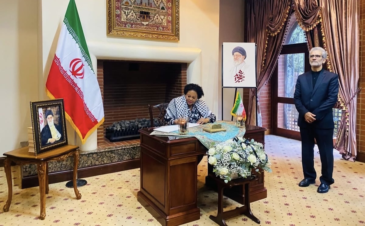 African National Congress (ANC) expresses solidarity with Iran, Deputy Secretary General signs condolences book mourning the death of Supreme Leader Ali Khamenei in a conflict with Israel backed by the United States.