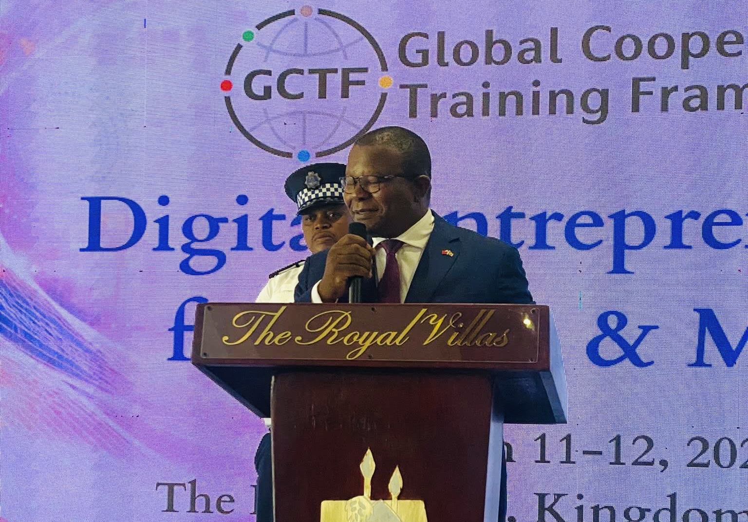 Commerce Minister Mancoba Khumalo officially opens Global Cooperation and Training Framework (GCTF) Conference.