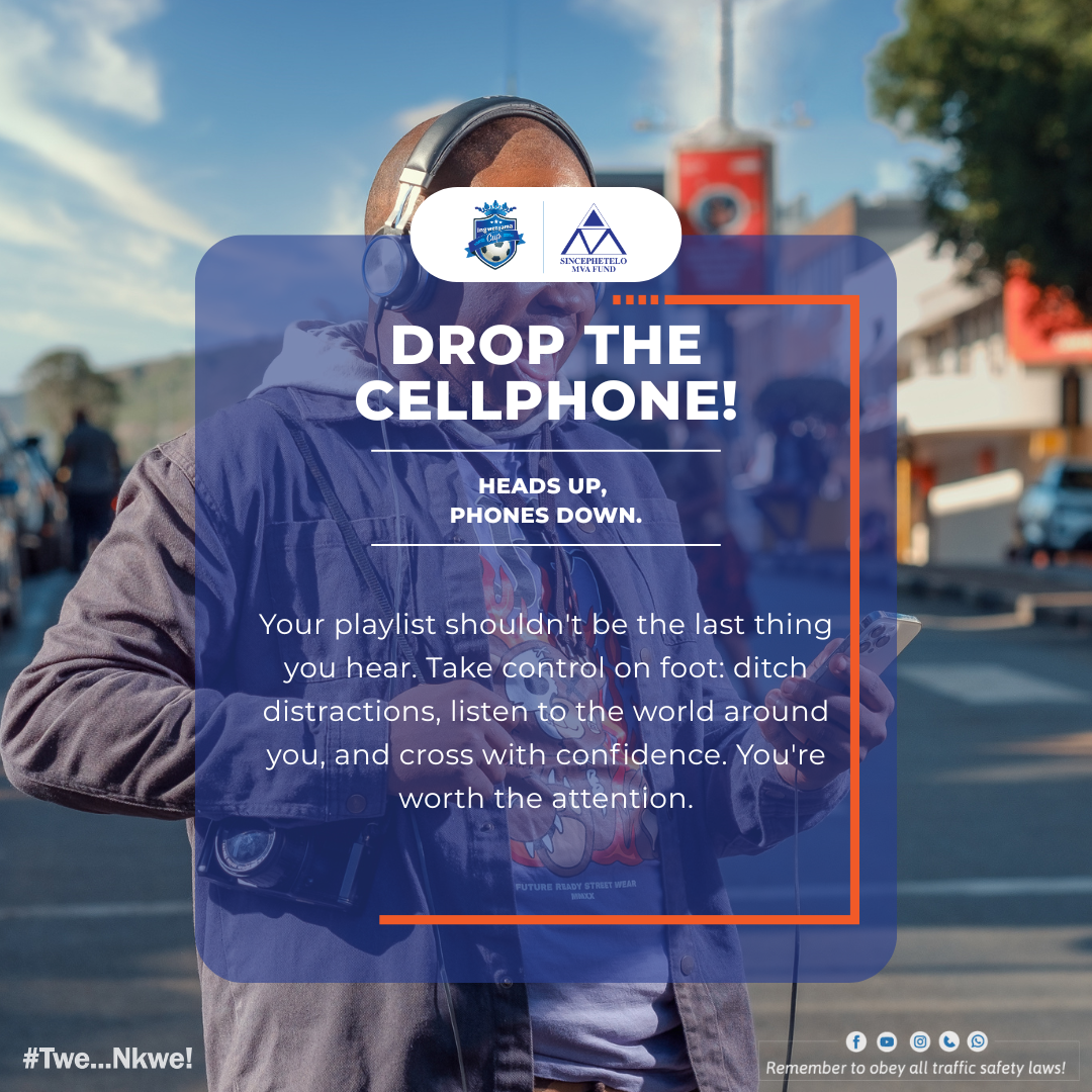MVA urges pedestrians to concentrate, prioritize safety when crossing the road by avoiding to use earphones.