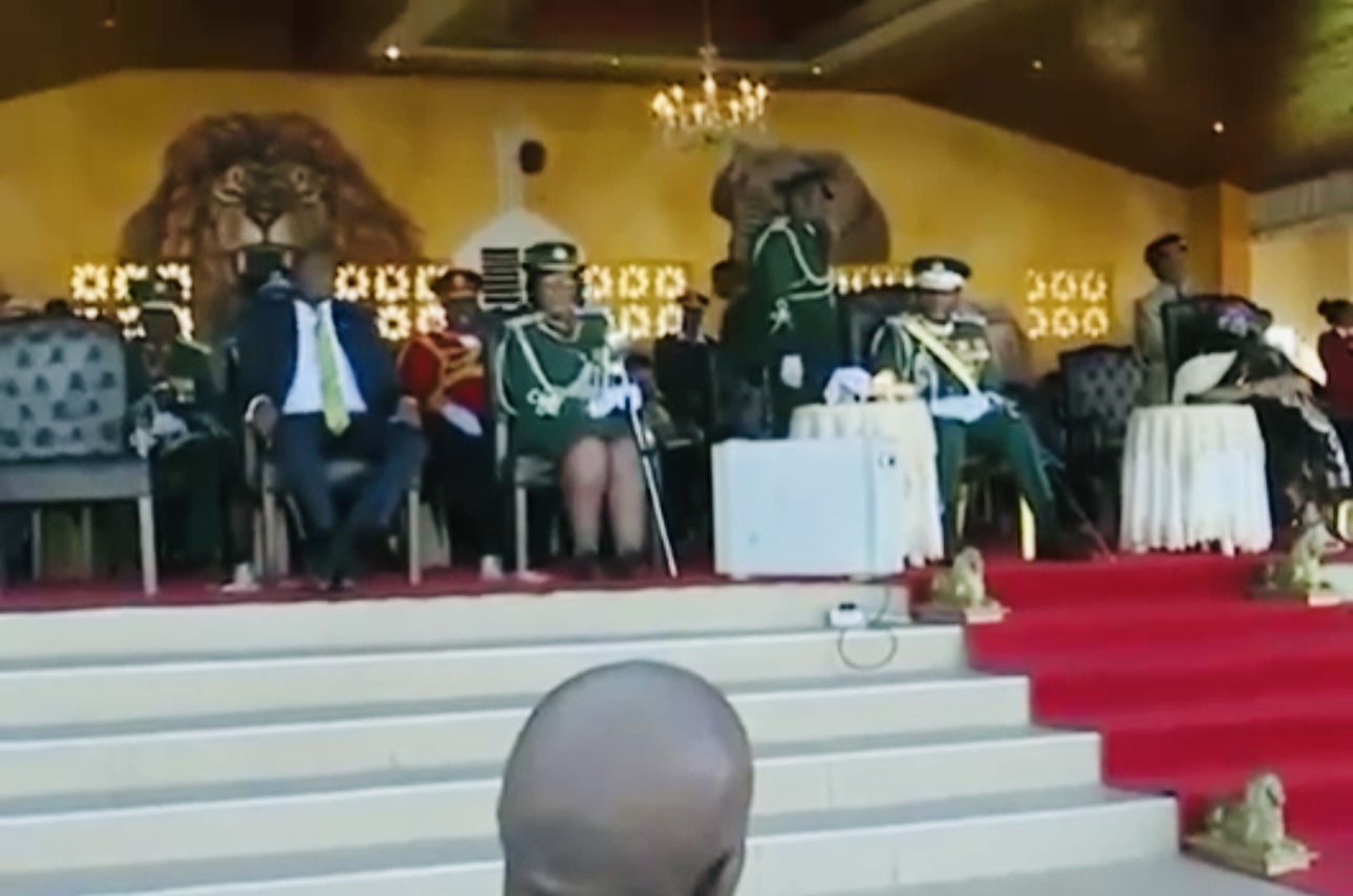 JUSTICE MINISTER PRINCE SIMELANE:MP Mthandeni Dube asked me to kneel-down before you Your Majesty, utsi sengiyawuba lincusa lakhe nakayocolisa eNgwenyameni.