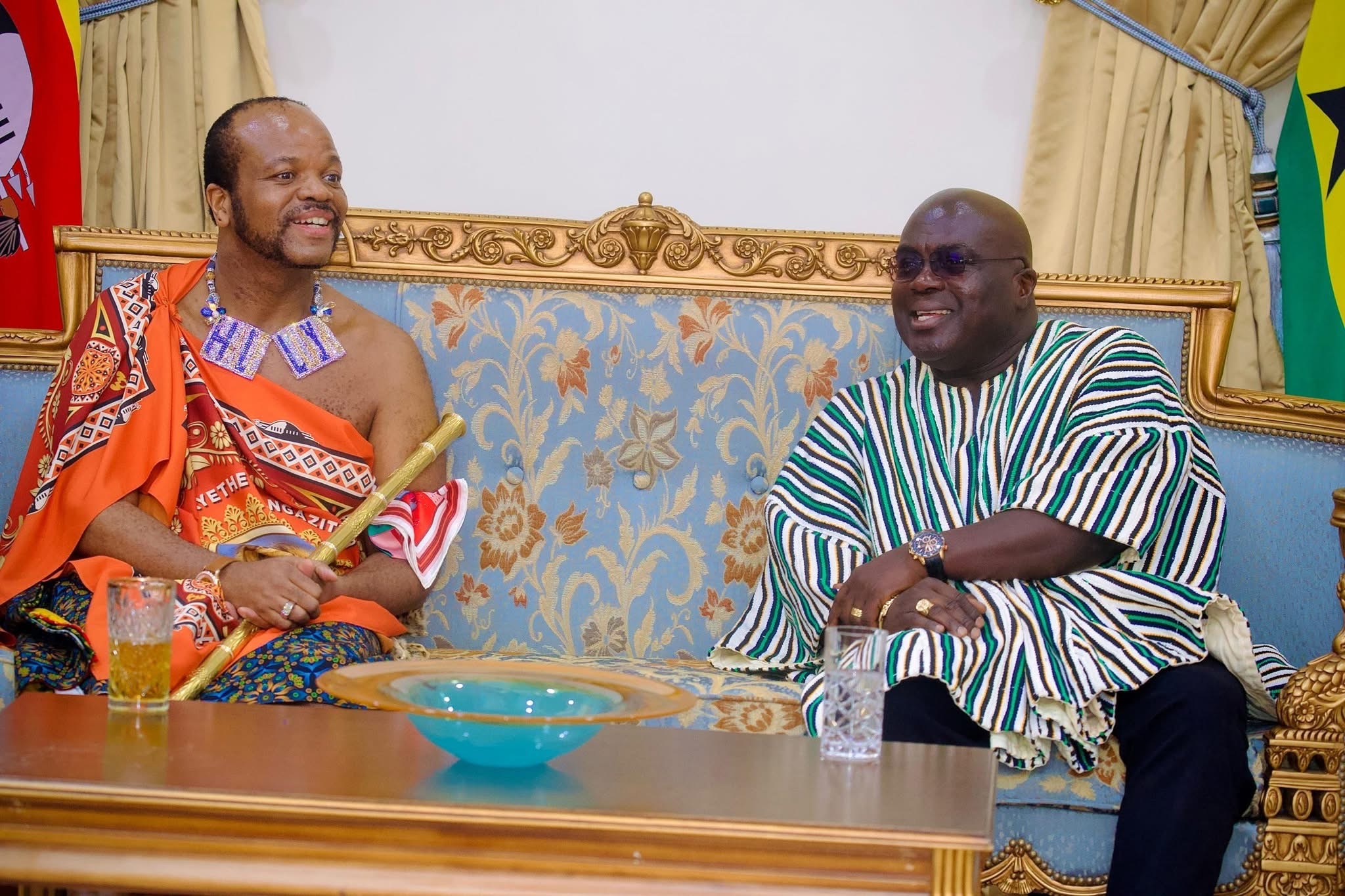 King Mswati meets Ghana President Dr John Dramani Mahama, signs Joint Commission for Cooperation(JCC) agreement.