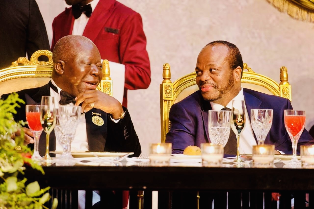 King Mswati treated in a royal banquet by Ghana’s Asante King Otumfu Nana Osei Tutu.