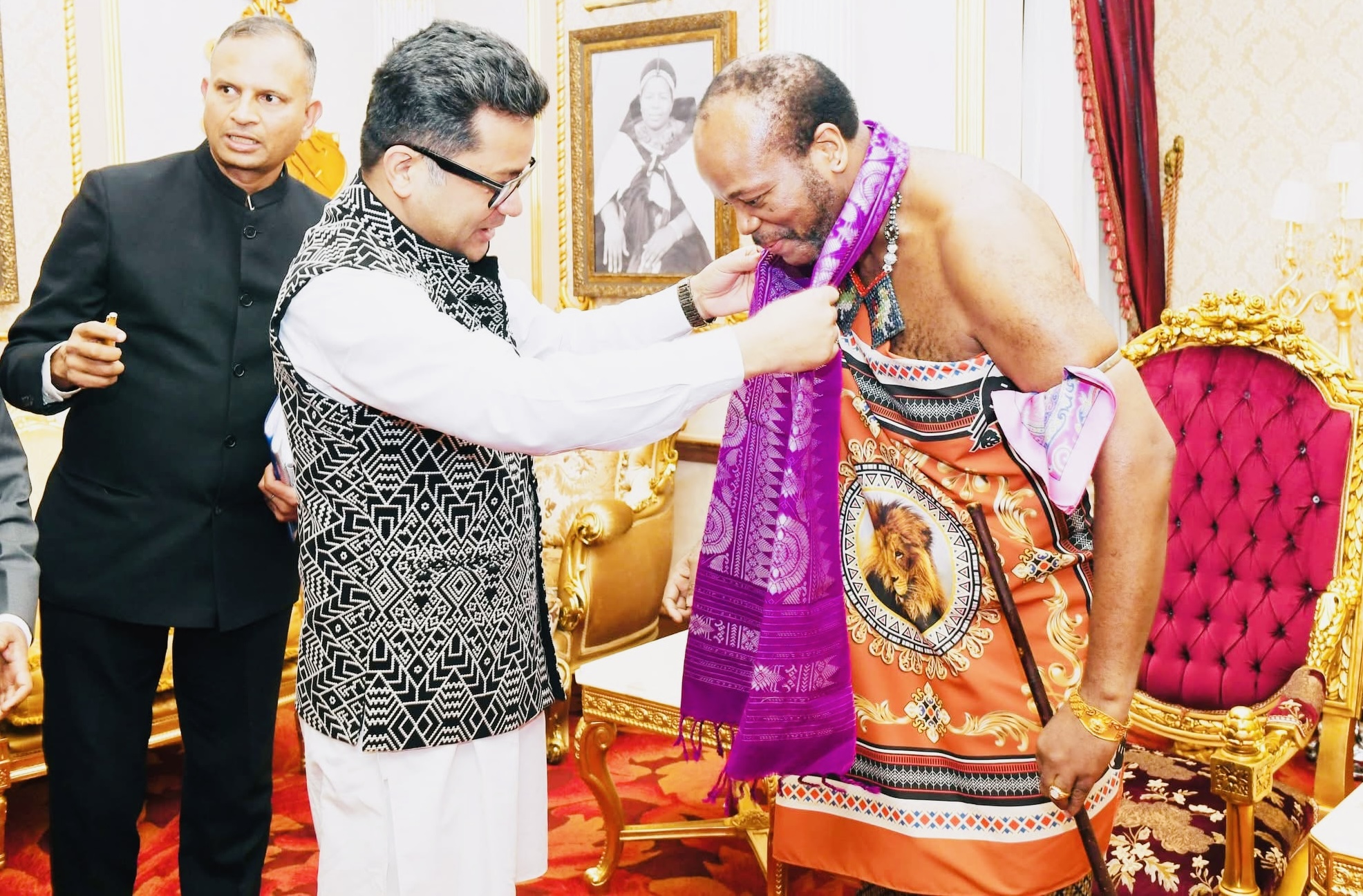 Indian Minister of State and External Affairs Pabitra Margherita in eSwatini, meets King Mswati.