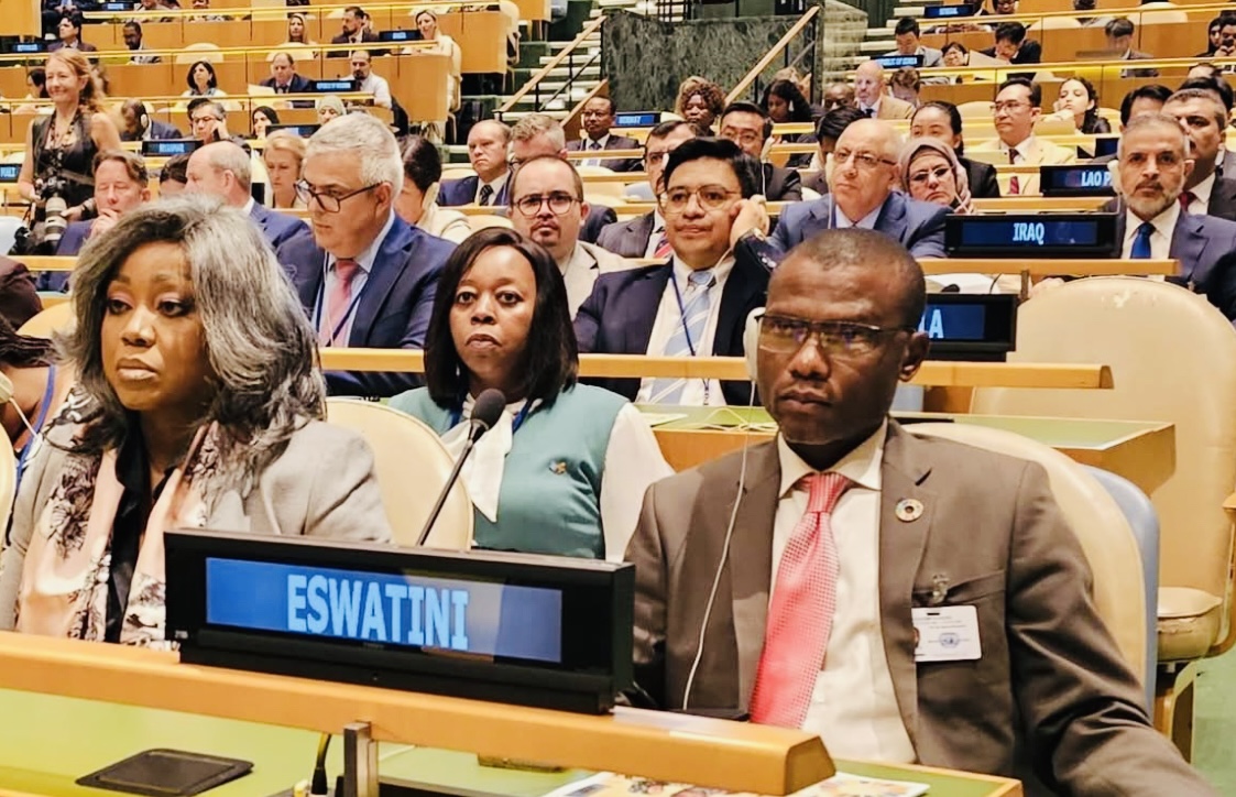 Information Minister Savannah Maziya and Housing Minister Apollo Maphalala attending High Level Political Forum on Sustainable Development in the United States.