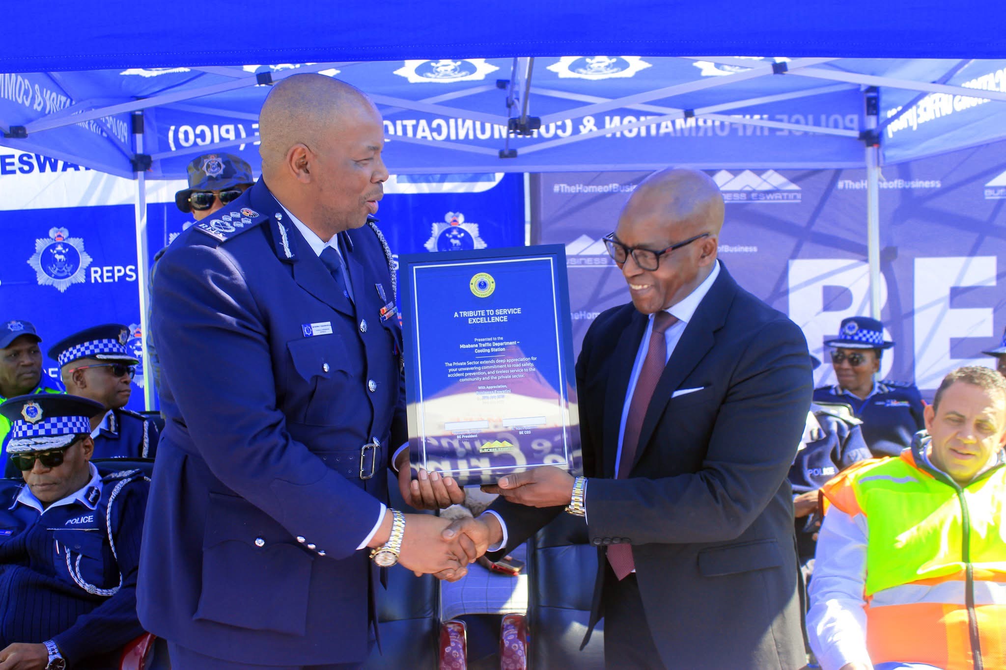 Business Eswatini applauds National Commissioner Vusi Masango and entire Police Service for reducing Malagwane accidents through establishment of Cooling Station.