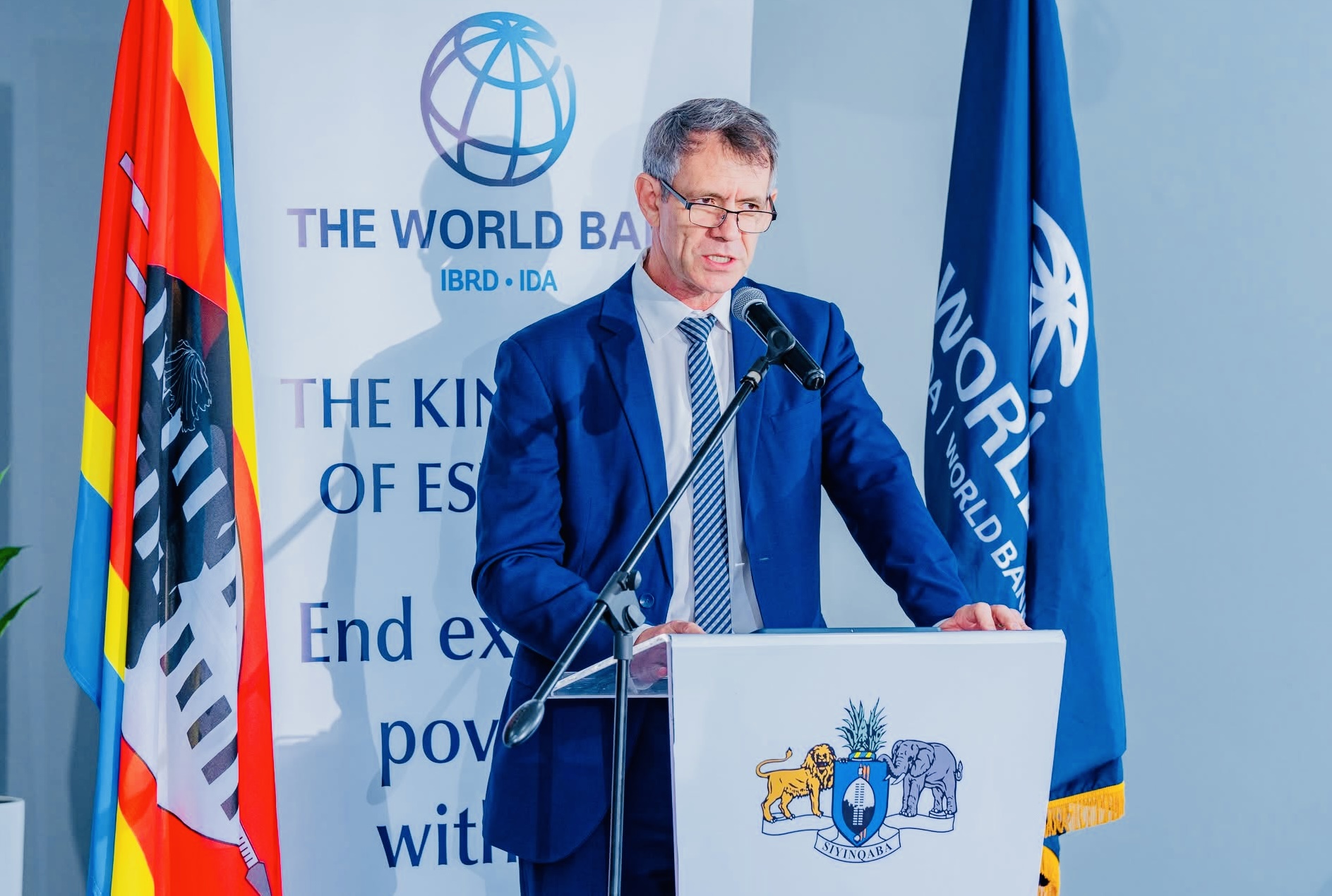 Finance Minister Neal Rijikernberg calls for support for the youth to establish digital transformation businesses, applauds World Bank for Eswatini Economic Update Report.