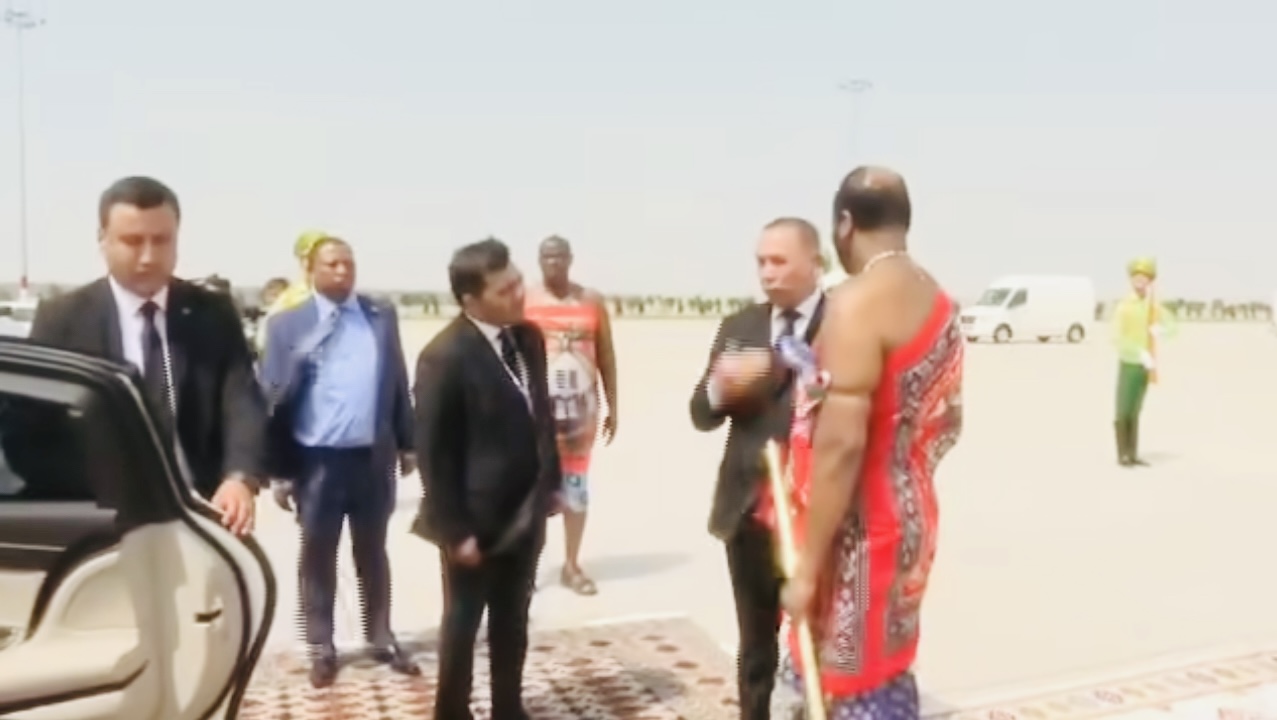 King Mswati arrives safely in Turkmenistan for United Nations(UN) Landlocked Developing Countries Conference.