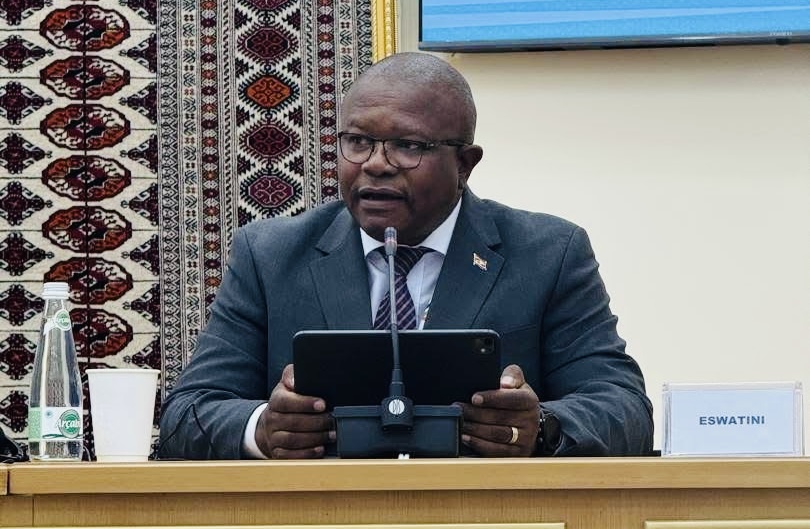 Commerce Minister Mancoba Khumalo addresses United Nations(UN) Land Locked Countries Conference, calls for development of digital systems to support innovative youth.