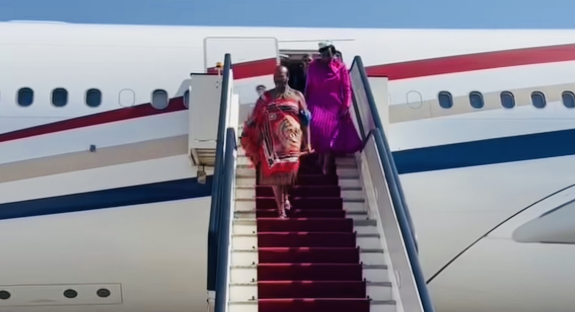 King Mswati back from Mozambique and Turkmenistan.