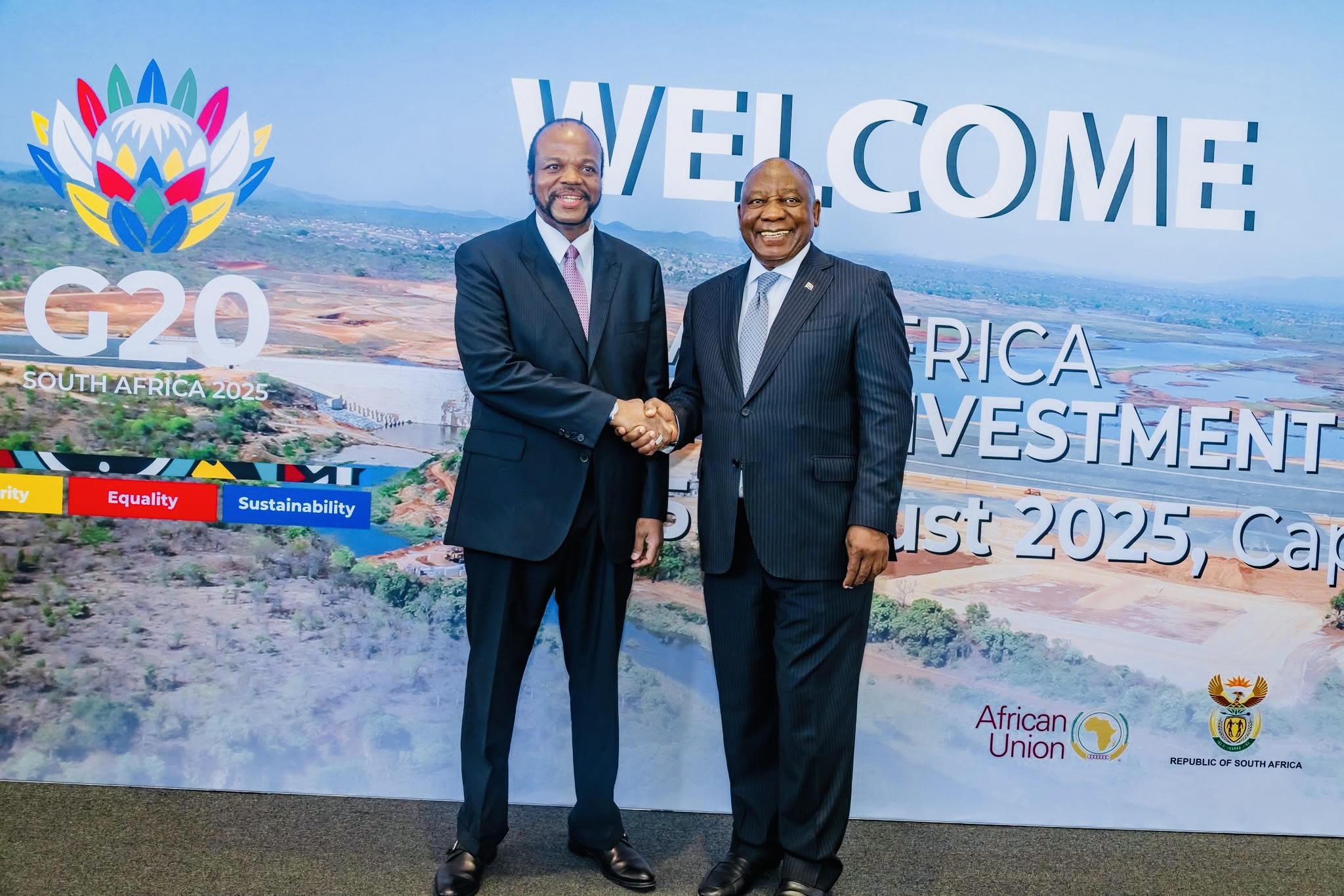 AU WATER SUMMIT:King Mswati invites investors and development partners to consider funding eSwatini’s multibillion water projects to promote access to water and enhance agricultural production.