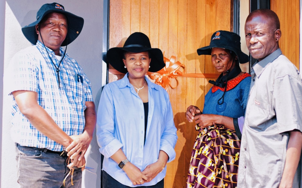 Eswatini National Provident Fund builds new house for Gogo Myeni of Mambane, Board Chairman Mduduzi Gina says ENPF’s commitment goes beyond financial services.