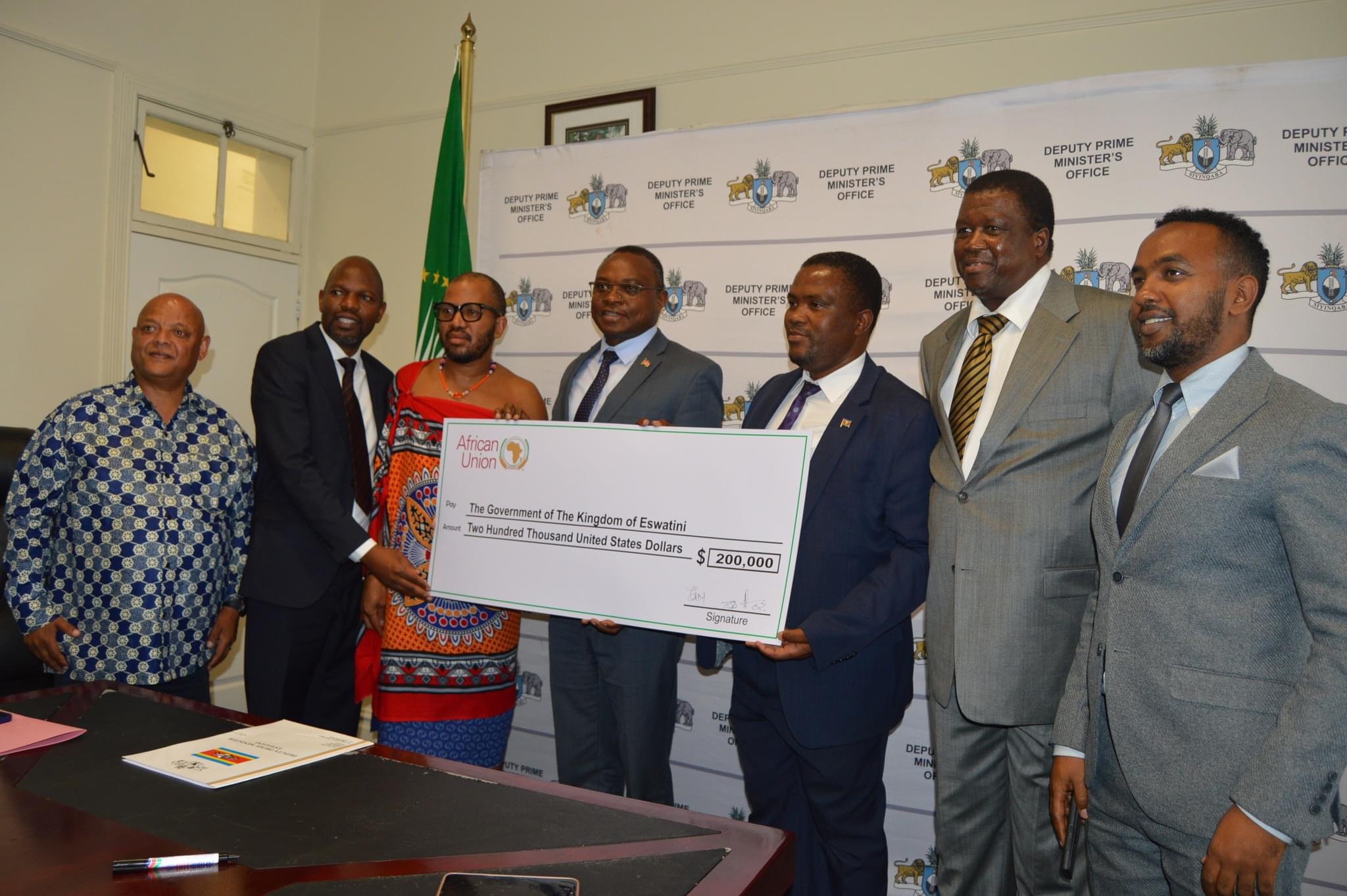 Eswatini Government receives R3.4million($200,000.00) from the African Union Commission,money to buy food for poor emaSwati.