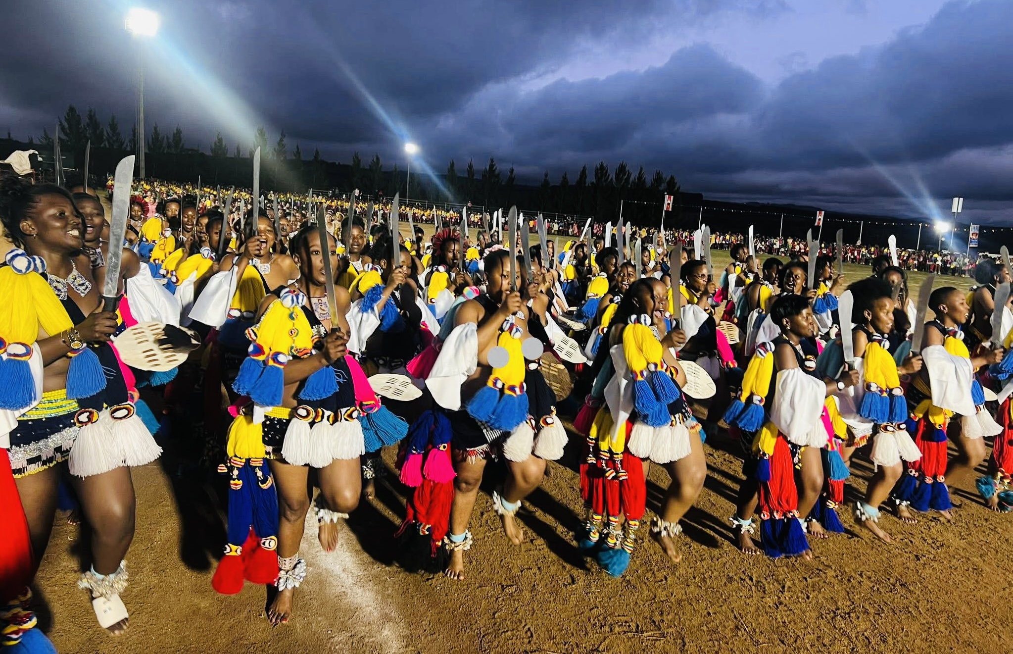 King Mswati hosting second leg of uMhlanga Reed Dance at Mbangweni Royal Residence.