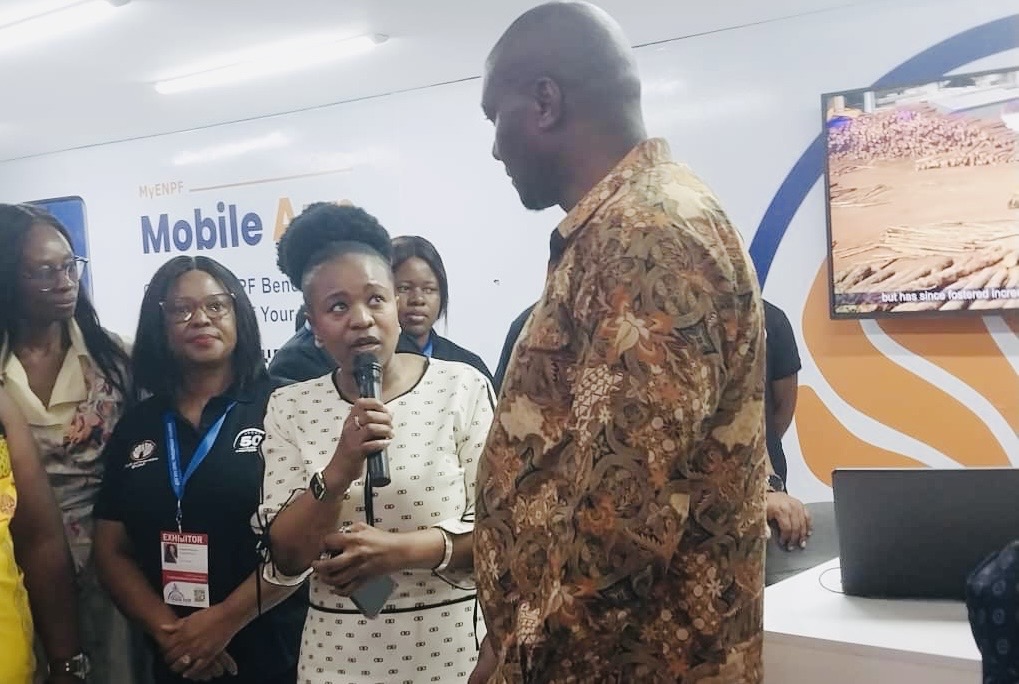 Prime Minister Russell Mmiso Dlamini visits Provident Fund Trade Fair Stand, reaffirms Cabinet’s support for ENPF conversion into a National Pension Fund.