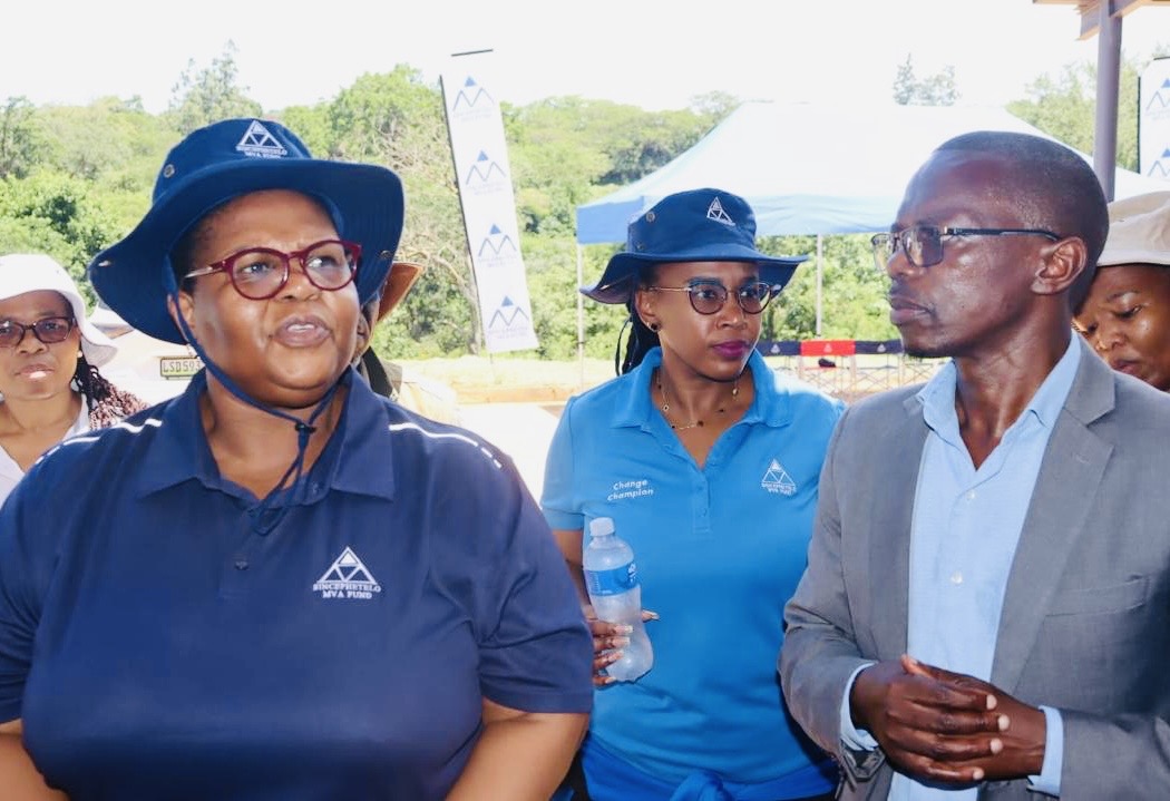 Newly appointed and seconded Chief Executive Officer (CEO) Khangeziwe Mabuza tours MVA financially supported EPR Mshinande Stabilization Centre.