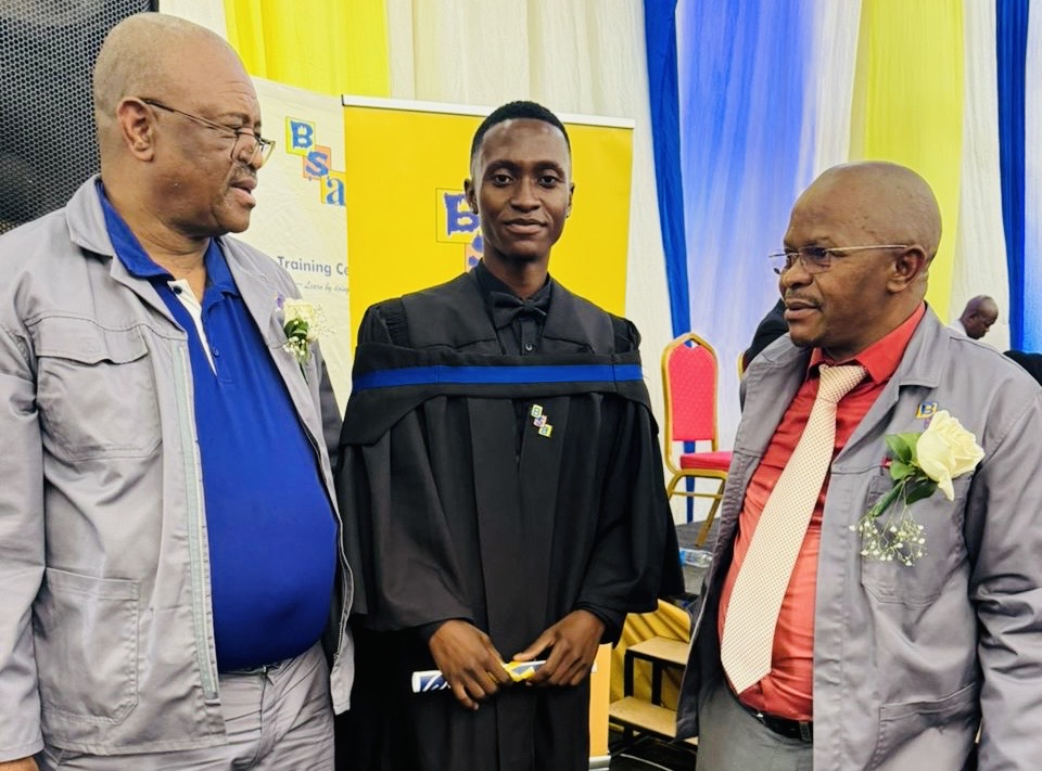 BSA Training Centre Managing Director Bongani Dlamini urges new graduates to strive for excellence.