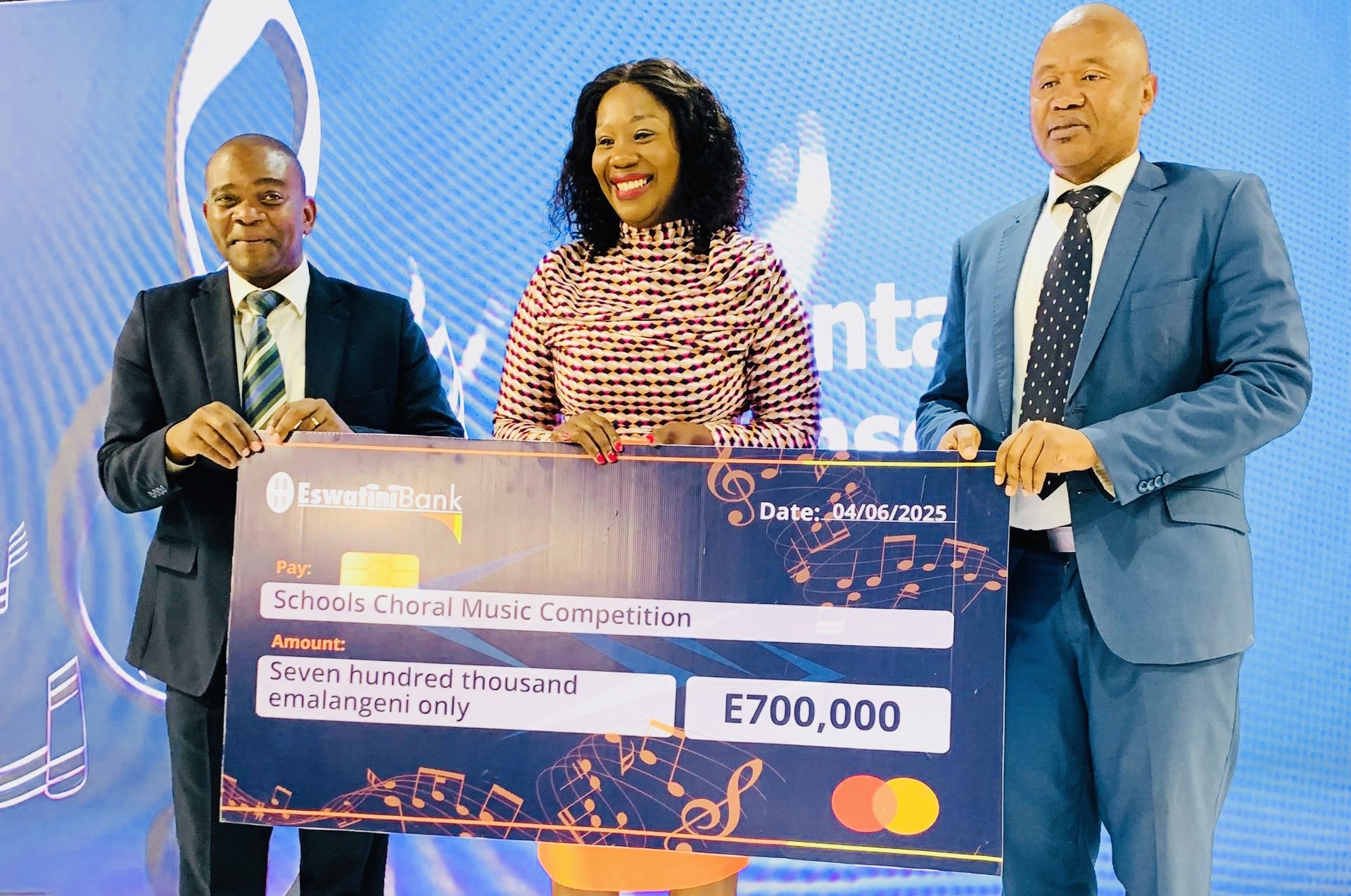 Eswatini Bank donates R700,000.00 towards Schools Choral Music Competition, Managing Director Nozizwe Mulela warns against ongoing killing of children.