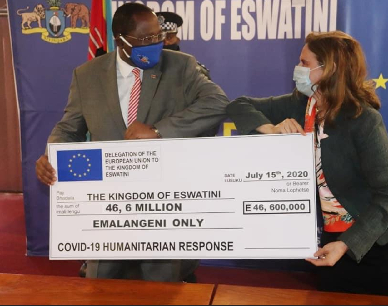 European Union (EU) Eswatini donates E46.6 million towards food assistance to counter COVID-19 effects  