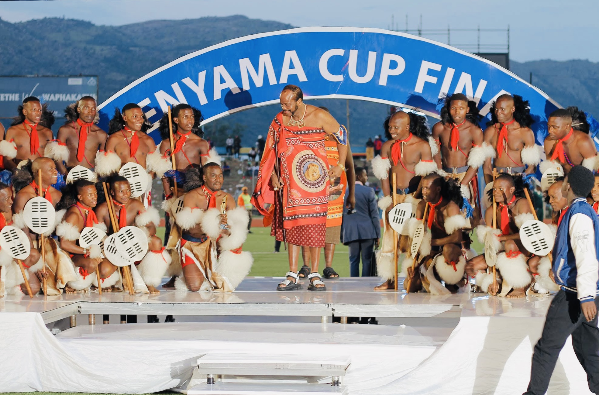 Spokesperson Percy Simelane says foreigners free to touch the King but traditionally, emaSwati are expected to demonstrate respect by not coming closer to the Monarch.