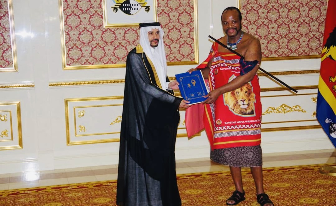 King Mswati receives letters of credence from Saudi Arabia and Canada.